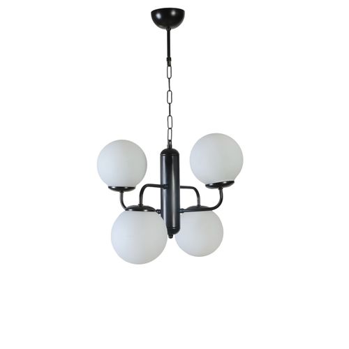 Pekin 4 Lü Siyah Beyaz Camlı Avize Black
White Chandelier slika 2