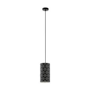 Eglo viseća lampa ramon e27 1x40w crno/bijelo v:1100mm o160mm