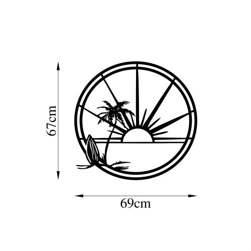 Wallity Metalna zidna dekoracija, Sea Sand Sun Surf - 466 slika 5