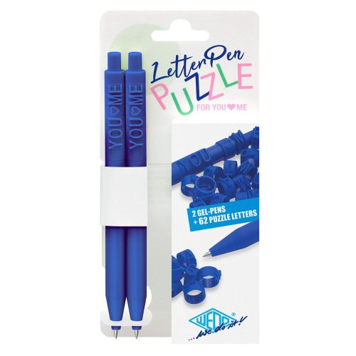 Olovka kemijska Wedo Letterpen puzzle 2/1 plava slika 1