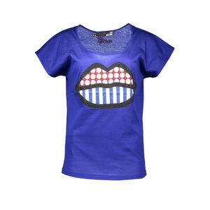 LOVE MOSCHINO WOMEN'S SHORT SLEEVE T-SHIRT BLUE