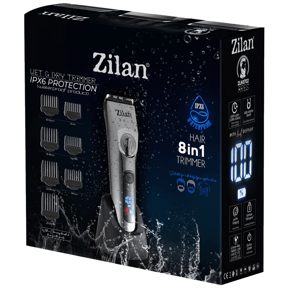 Zilan Aparat za šišanje, trimer, 8u1, IPX6 - ZLN8702 Ares slika 6