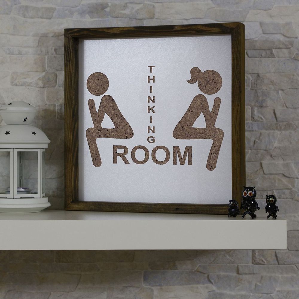 Dekorativna Slika KZM030 Brown White u Okviru od MDF-a slika 1