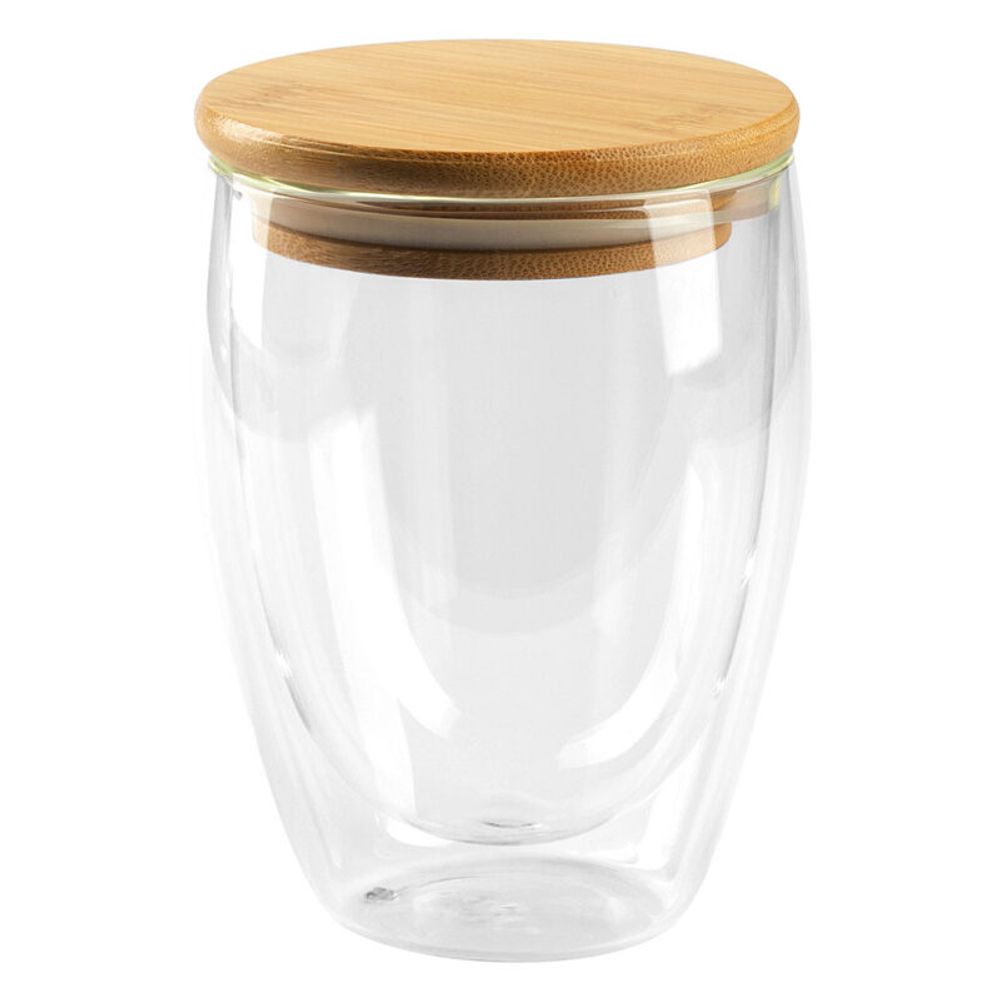 GOLD MAXI,čaša sa drvenim poklopcem,350ml slika 1
