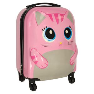 Putni kovčeg za djecu, pink mačka