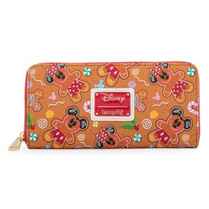 Disney Ginger Bread AOP Zip Around Wallet