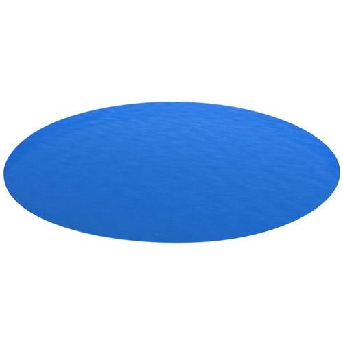 Okrugli plavi bazenski prekrivač od PE 488 cm slika 6
