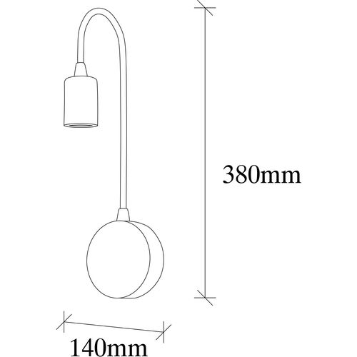 Baston - 3282 White Wall Lamp slika 3