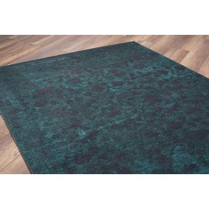 Dorian Chenille - Green AL 186 y Multicolor Hall Carpet (75 x 150)