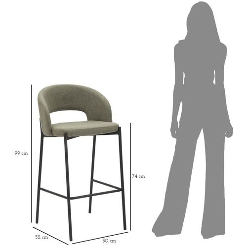 Mauro Ferretti Barska stolica BAR STOOL HELSINKI SET 2 kom cm 50X52X99 slika 10