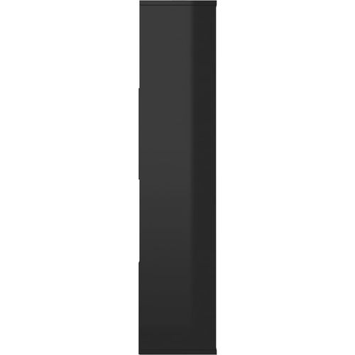 Sobna pregrada / ormarić sjajna crna 110x24x110 cm od iverice slika 30