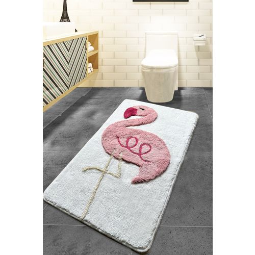 Colourful Cotton Prostirka kupaonska Pink Flamingo (Single) slika 1