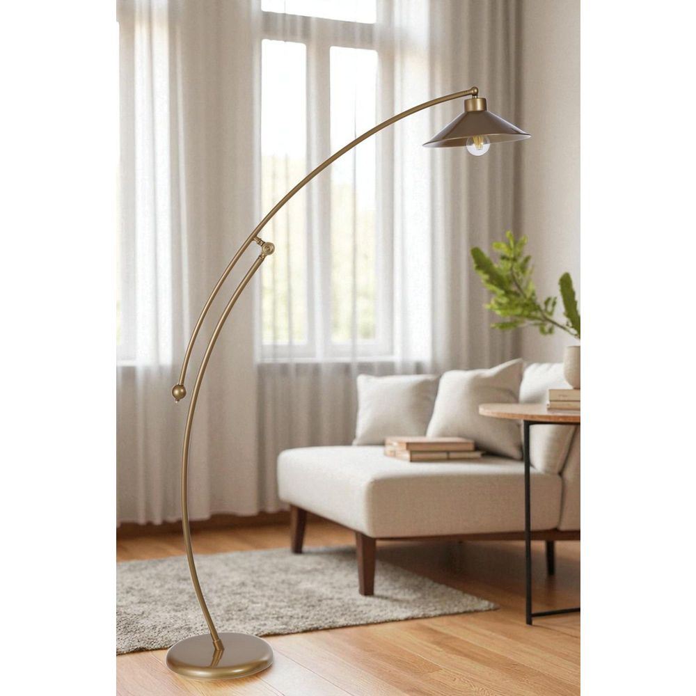 Opviq Podna lampa 620, zlatna slika 1