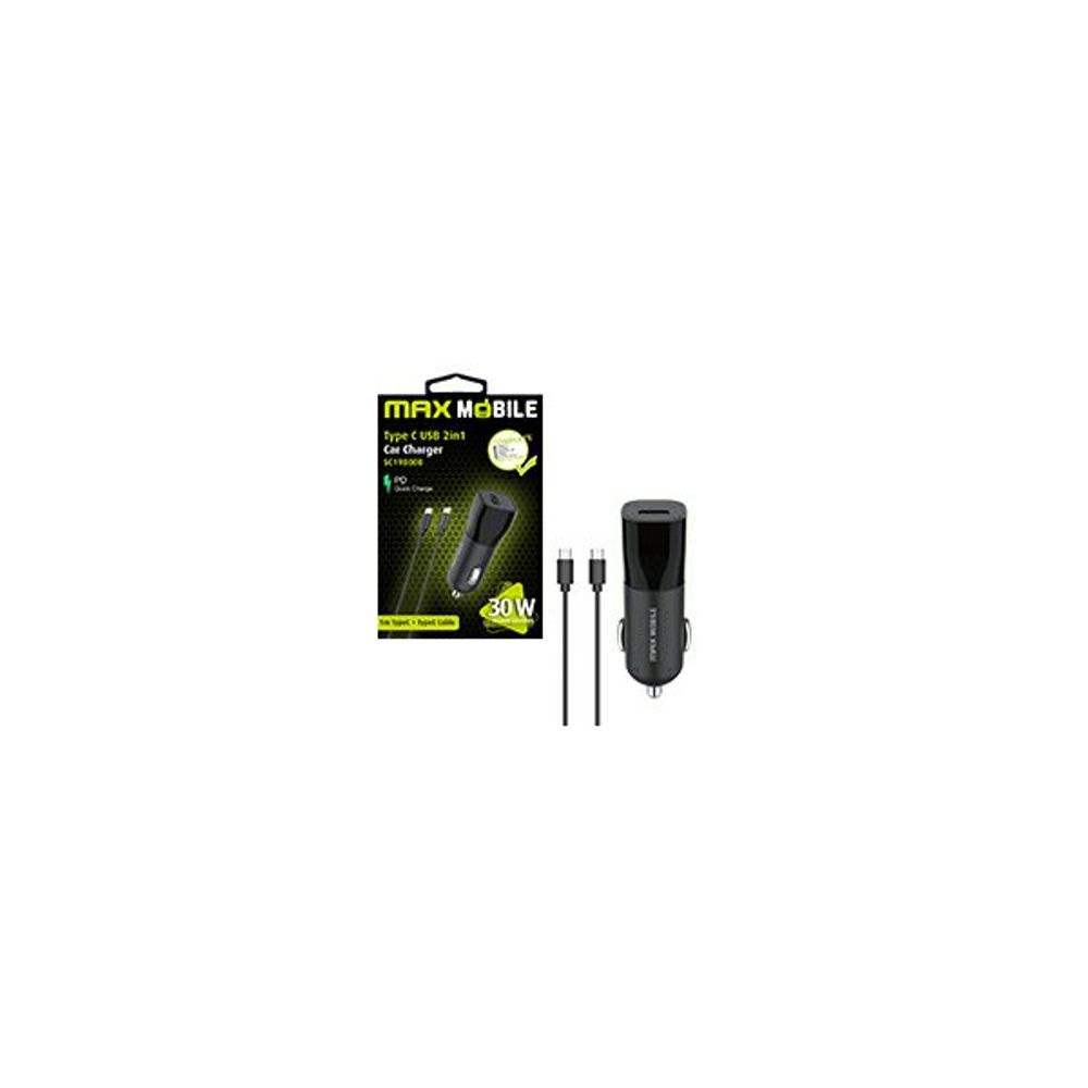 MAXMOBILE AUTO ADAPTER PD QC 3.0 TYPE C, SC-198008+Type C kabel, 30W slika 2