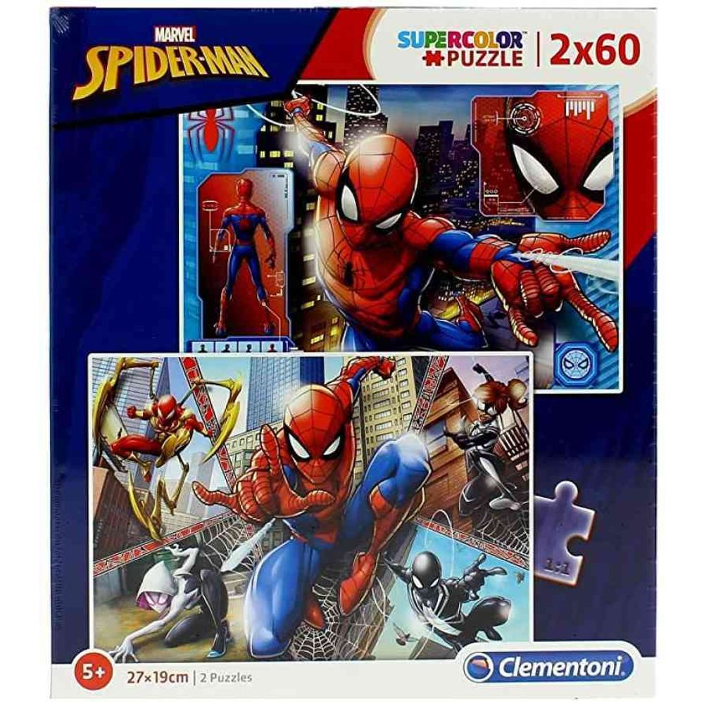 Clementoni puzzle 2x60 spiderman slika 1