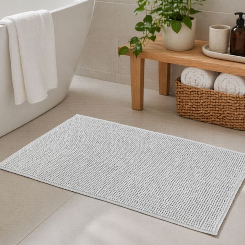 Tendance kupaonski tepih balls 45x75 cm mikrofibra, svijetlo sivi slika 2