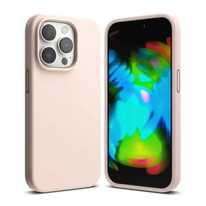 RINGKE SILICONE MASKA ZA IPHONE 14 PRO PINK SAND