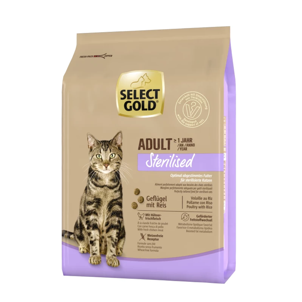 Select Gold Cat Sterilised Adult perad s rižom slika 1