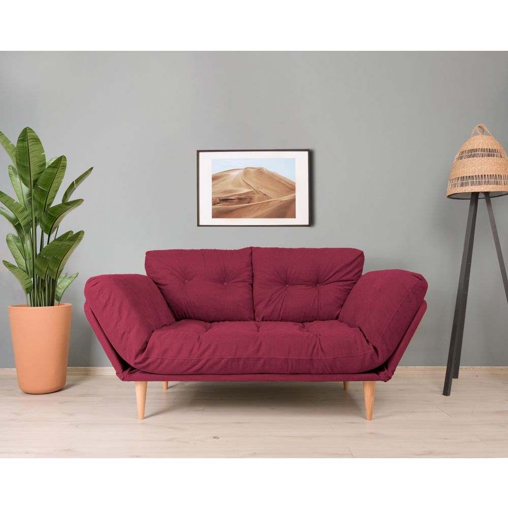 Nina Daybed - Tamno Crvena GR105 Trokrvni Sofa-Krevet slika 1