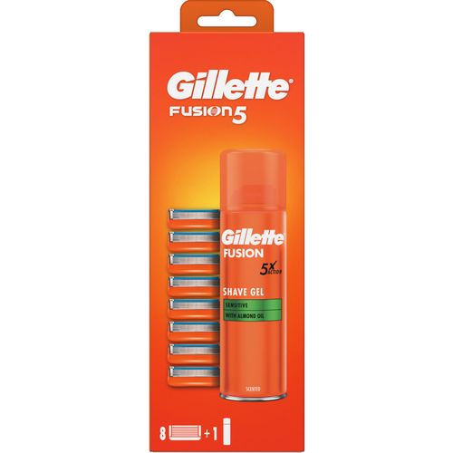Gillette Fusion patrone 8kom gel 200ml slika 1