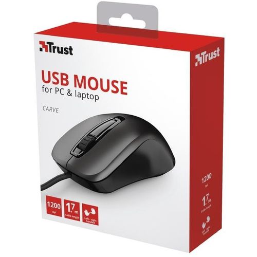 Trust CARVE WIRED MOUSE (23733) slika 3