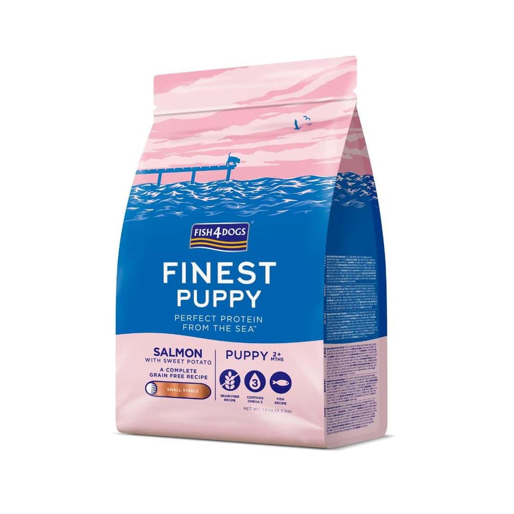 Fish4Dogs PUPPY losos i batat, malo zrno 1,5kg slika 1