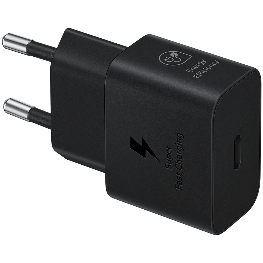 Samsung 25W Brzi USB-C Punjač Crni (uključen kabl) slika 1
