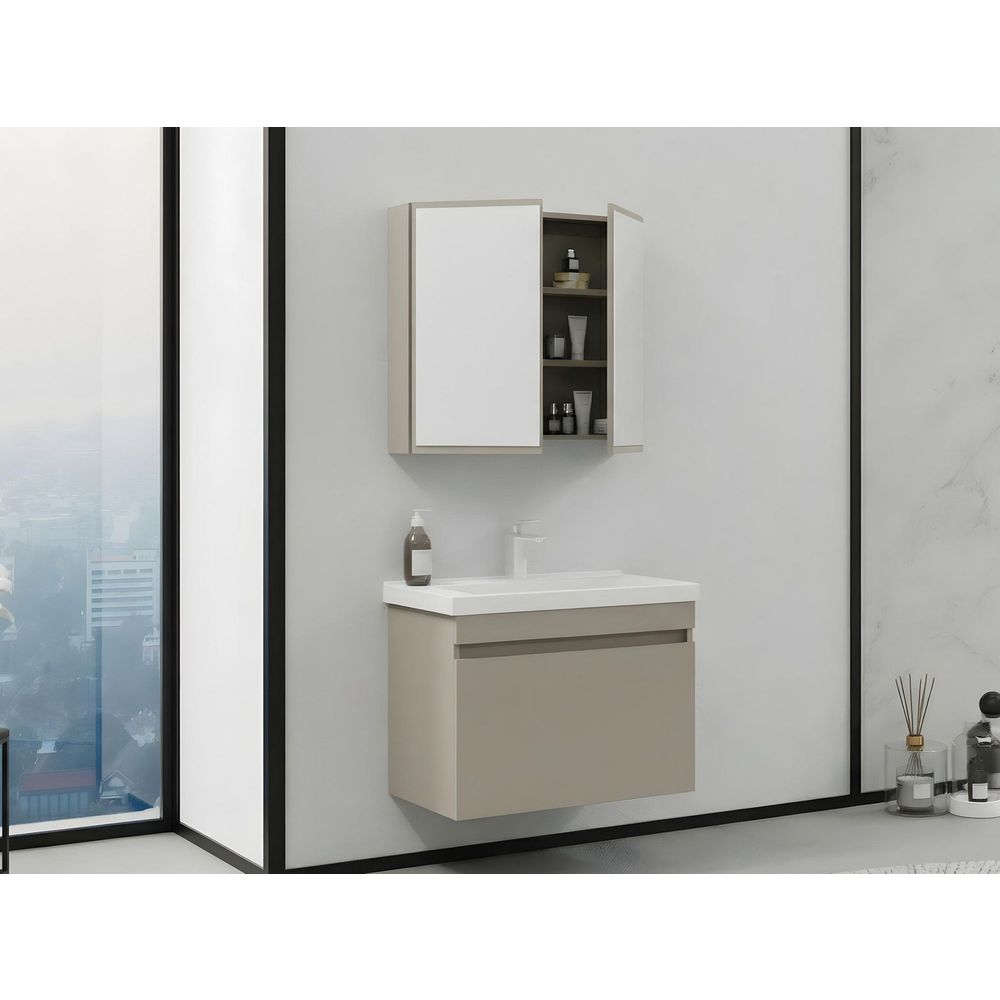 Set namještaja za kupatilo (2 komada) Bellezza 80 u boji latte slika 2