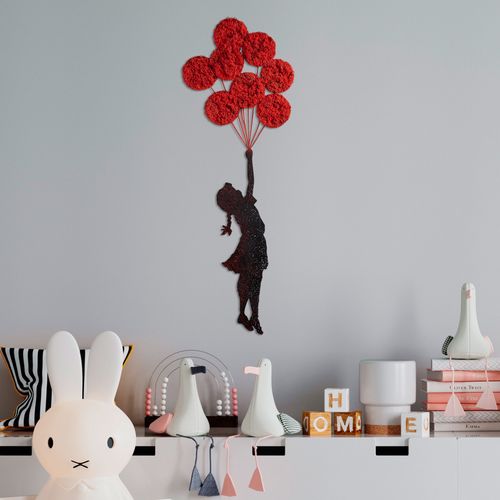 Banksy - 11-1 Red
Black Decorative Metal Wall Accessory slika 2