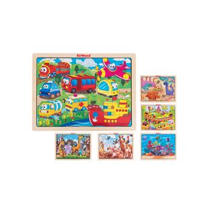 GLOBO Drvene puzzle 48 dijelova 40x30cm