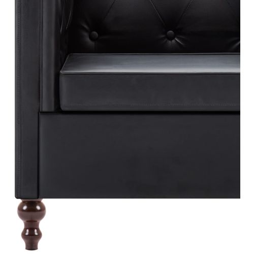 2-dijelni set sofa s presvlakom od umjetne kože crni slika 36