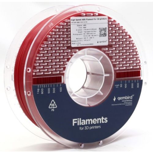 3DP-ABS1.75HY-01-R ABS filament velike brzine za 3D stampac 1.75mm, kotur 1KG RED slika 2