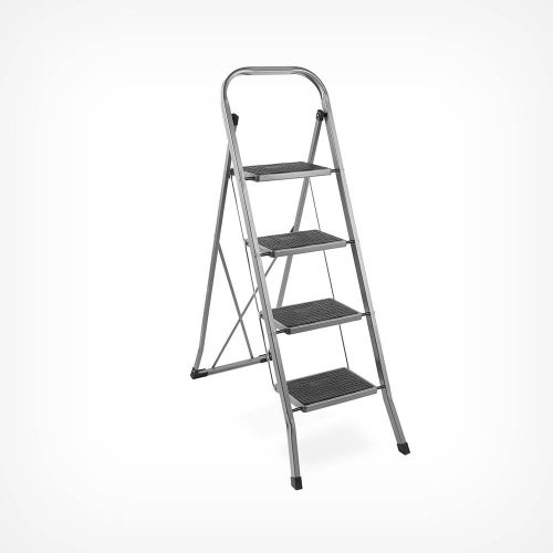 VonHaus folding 4-shelf steel ladder slika 1