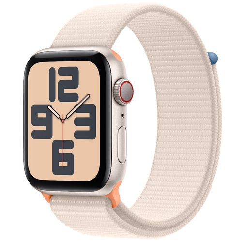 Apple Watch SE (2. gen) 2023 GPS 44mm Starlight Case/Starlight Sport Loop MRE63SE/A Pametni sat slika 1