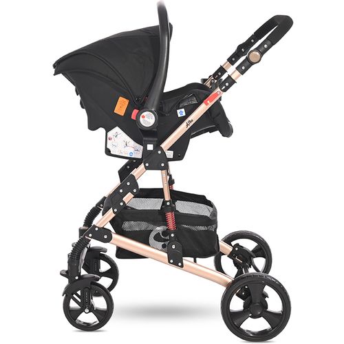 LORELLI ALBA CLASSIC Kolica 3u1 Black: Košara + Autosjedalica + Zimska Navlaka (0mj+) - (do 15kg/96cm) slika 9