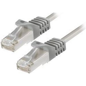 Transmedia CAT6a SFTP Patch Cable 1m grey