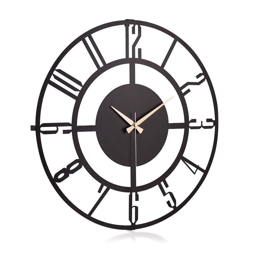 Decorative metal wall clock Bunnela 08, colour: black slika 3