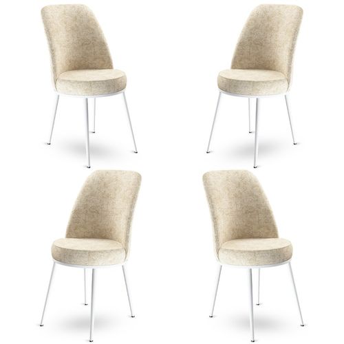 Dexa - Cream, White Cream
White Chair Set (4 Pieces) slika 1