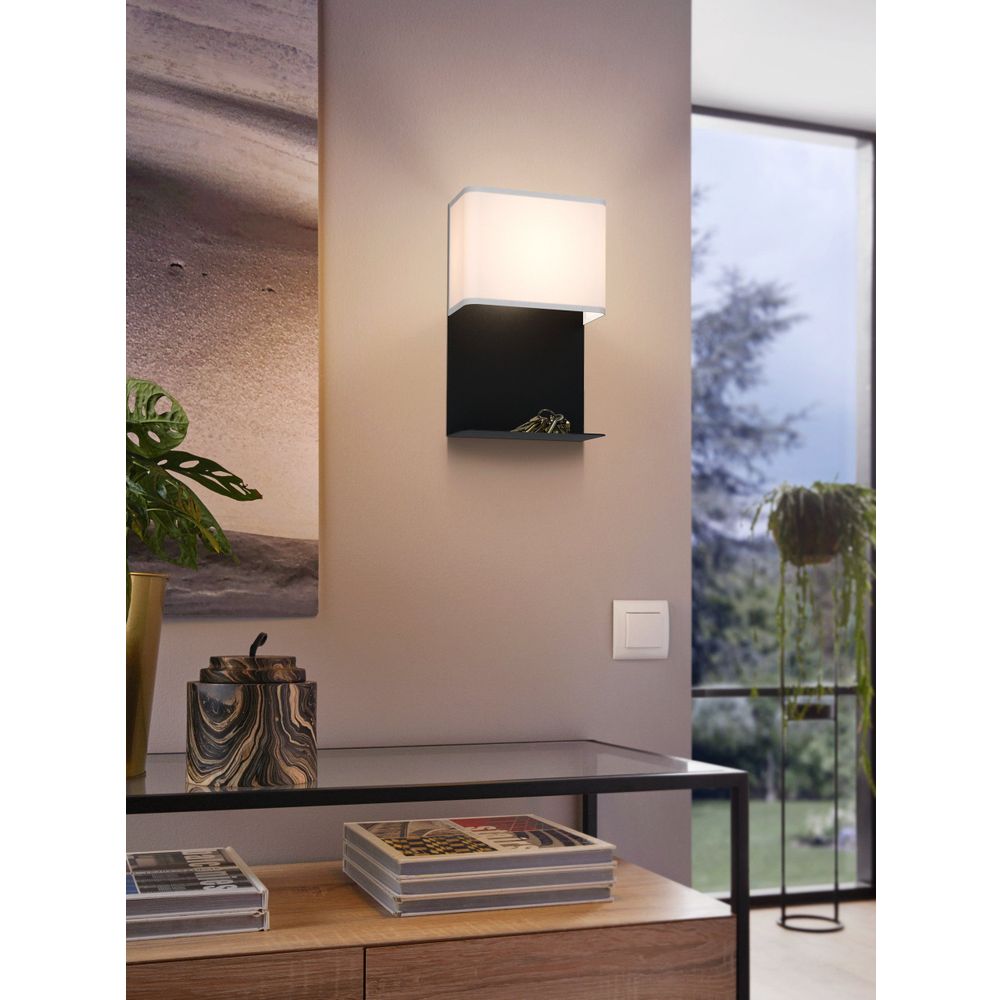 Eglo zidna rasvjeta galdakao led 1x5,4w 3000k 450lm crno/bijelo v:320mm slika 2