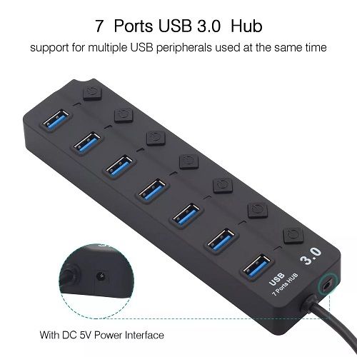 Usb HUB 3.0 7 porta KT-HUSB.76 slika 2