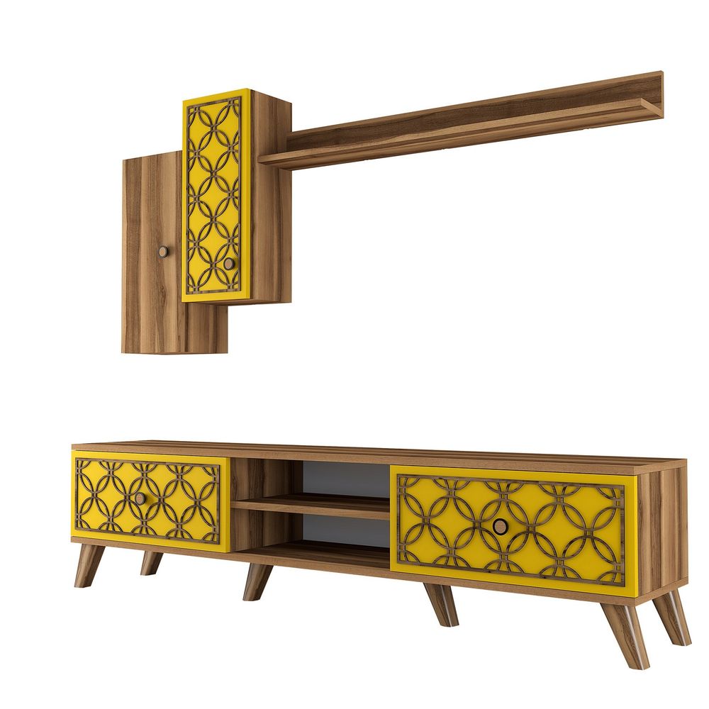 TV Komoda Class S - Orah, Žuti Orah slika 5