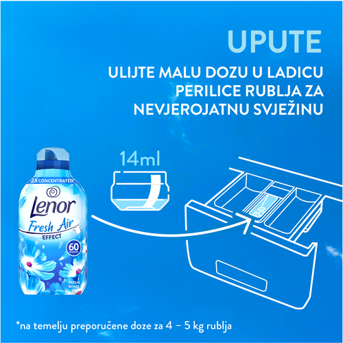 Lenor omekšivač Fresh Breeze 840 ml/60 pranja slika 4