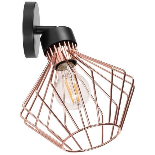 TOOLIGHT Zidna svjetiljka metalna Loft rozo crna APP534-1W slika 1