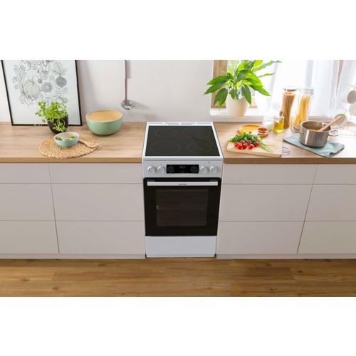 Gorenje GEC5C61WG Šporet sa staklokeramičkom pločom i multisistemskom rernom, IconLed Display, Širina 50cm, Bela boja slika 11