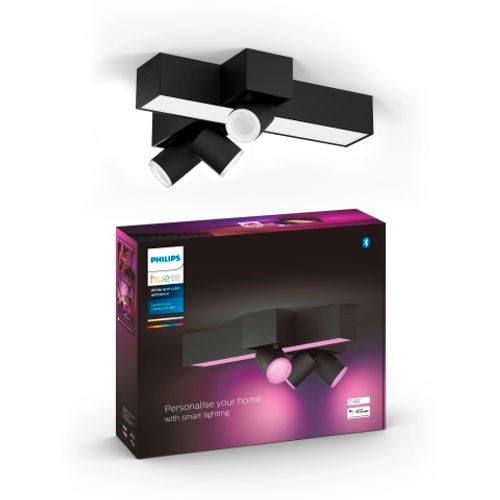 Pametna LED svjetiljka PHILIPS Hue Centris Cross 3-spot, stropna, crna slika 2