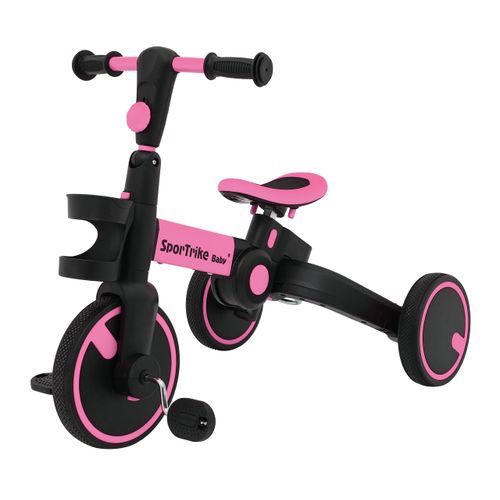 Tricikl Happy Bike 3in1 - rozi slika 10