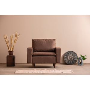 Atelier Del Sofa Fotelja, Svijetlo smeđa, Lungo - Light Brown