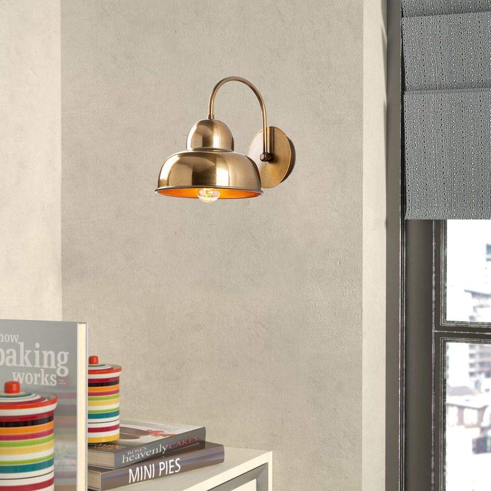 Zidna Lampa Berceste - 180VINTAGE-A u Zlatnoj Boji slika 1