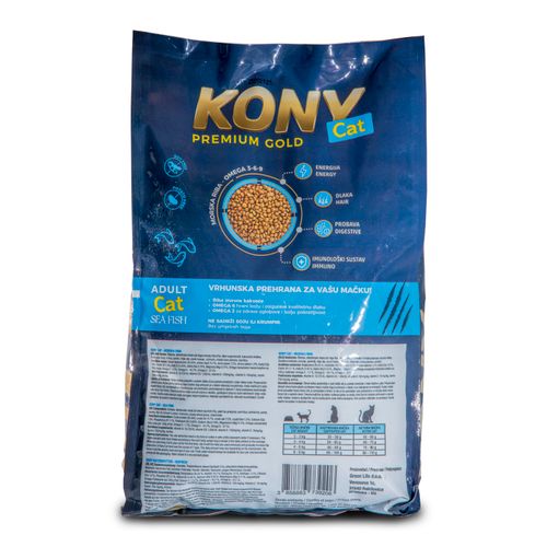 Kony Premium Potpuna hrana za odrasle mačke, morska riba, 2 kg slika 2