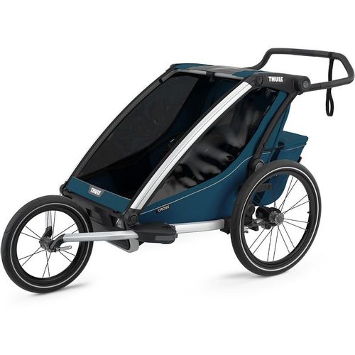 Thule Chariot Cross 2 plava sportska dječja kolica i prikolica za bicikl za dvoje djece (4u1) slika 15